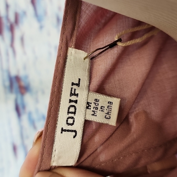 𝅺jodifl embroidered baby doll shirt size M - Picture 6 of 9